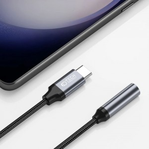 Tech-Protect UltraBoost USB-C / 3.5mm mini jack adapter - fekete-2