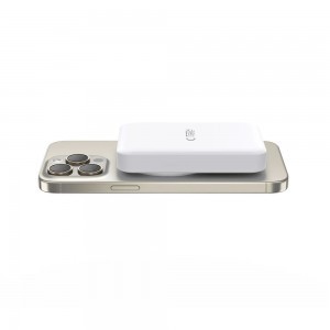 Tech-Protect LifeMag PB11 Powerbank MagSafe funkcióval 10000mAh 15W USB-C port - fehér + USB-C kábel-1