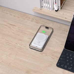 Tech-Protect LifeMag PB11 Powerbank MagSafe funkcióval 10000mAh 15W USB-C port - fehér + USB-C kábel-5