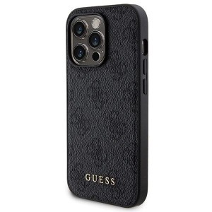 Guess 4G Metal Logo Case Set iPhone 14 Pro Max tok + 5000mAh MagSafe Powerbank - Fekete