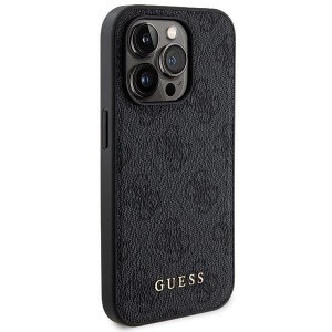 Guess 4G Metal Logo Case Set iPhone 14 Pro Max tok + 5000mAh MagSafe Powerbank - Fekete