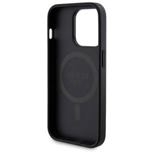 Guess 4G Metal Logo Case Set iPhone 14 Pro Max tok + 5000mAh MagSafe Powerbank - Fekete