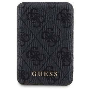 Guess 4G Metal Logo Case Set iPhone 14 Pro Max tok + 5000mAh MagSafe Powerbank - Fekete