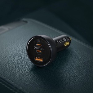 Baseus TZCCZM-0G USB-A / USB-C autós töltő 160W PPS / QC 5 / PD - szürke