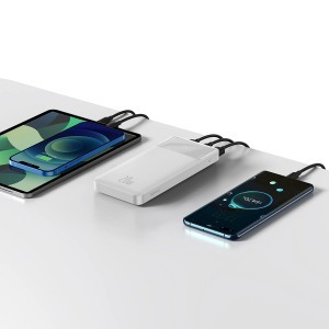 Baseus Bipow gyors töltésű power bank 10000mAh 20W fehér (Overseas Edition) + USB-A - Micro USB kábel 0.25m fehér (PPBD050502)-10