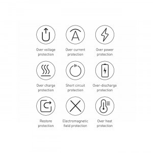 Baseus Bipow gyors töltésű power bank 10000mAh 20W fehér (Overseas Edition) + USB-A - Micro USB kábel 0.25m fehér (PPBD050502)-5