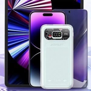 Acefast powerbank 10000mAh Sparkling Series gyors töltés 30W zöld (M1)