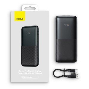 Baseus Bipow Pro Power Bank 10000mAh 20W Lila USB Type A - USB Type C 3A 0.3m Kábel (PPBD040205)