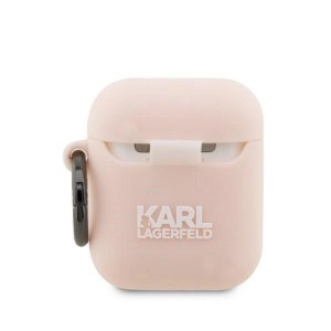 Karl Lagerfeld KLA2RUNCHP AirPods 1/2 tok pink/pink Szilikon Choupette Head 3D