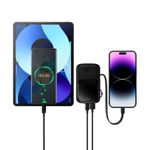 Powerbank 10000mAh 20W Baseus Qpow Pro Overseas Edition + USB-C 3A kábel - Fekete