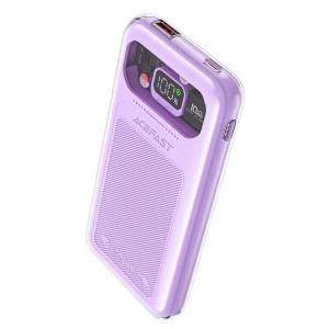 Acefast powerbank 10000mAh Sparkling Series gyors töltés 30W lila (M1)