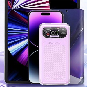 Acefast powerbank 10000mAh Sparkling Series gyors töltés 30W lila (M1)