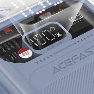 Acefast powerbank 10000mAh Sparkling Series gyorstöltés 30W szürke (M1)