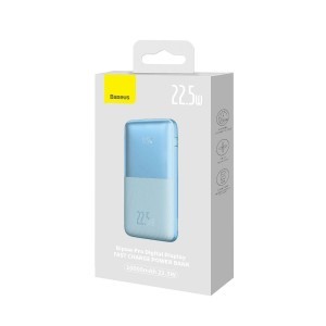 Baseus Bipow Pro powerbank 10000mAh 22.5W + USB kábel 3A 0.3m kék (PPBD040003)