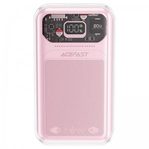 Acefast powerbank 20000mAh Sparkling Series gyors töltés 30W rózsaszín (M2)