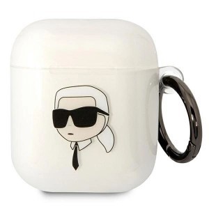 Karl Lagerfeld KLA2HNIKTCT AirPods 1/2 tok átlátszó Karl`s Head