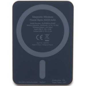 Guess MagSafe Metal Script Logo indukciós powerbank 5W 3000mAh - arany-2