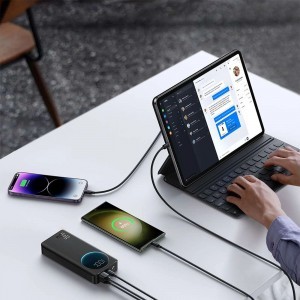 Powerbank Joyroom JR-PBF02 30W 20000mAh + USB-A - USB-C kábel 0.25m - fekete