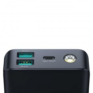 Joyroom JR-PBF03 30W 30000mAh powerbank + USB-A - USB-C kábel 0.25m - fekete