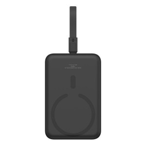 Baseus Magnetic Mini MagSafe 10000mAh 20W powerbank beépített Lightning kábellel - fekete + Baseus Simple Series USB-C - USB-C 60W 0.3m kábel-10