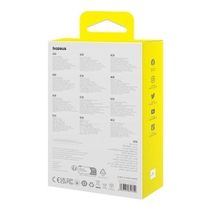 Baseus Magnetic Mini MagSafe 10000mAh 20W powerbank beépített Lightning kábellel - fekete + Baseus Simple Series USB-C - USB-C 60W 0.3m kábel-7