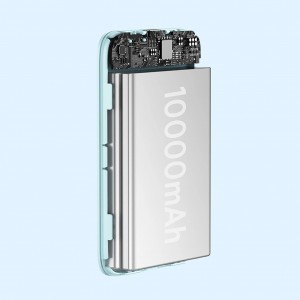 Baseus Magnetic Mini indukciós power bank 10000mAh 20W - kék + USB-C - USB-C kábel