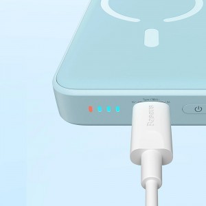 Baseus Magnetic Mini indukciós power bank 10000mAh 20W - kék + USB-C - USB-C kábel