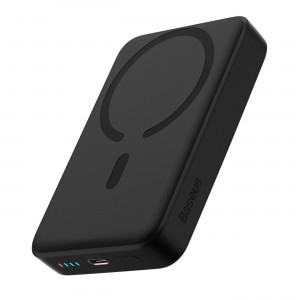 Baseus Mágneses Mini Indukciós Powerbank 10000mAh 30W - fekete + USB-C - USB-C kábel