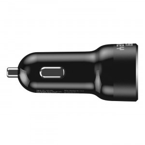 Silver Monkey SMA078 autós töltő 1xUSB-C 1xUSB-A 45W PD QC - fekete