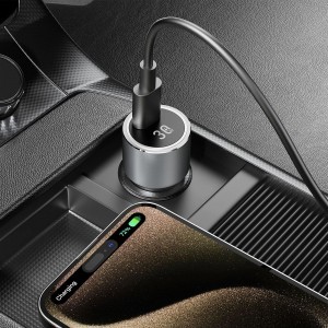 Dudao R14 USB-C 30W PD autós töltő - ezüst