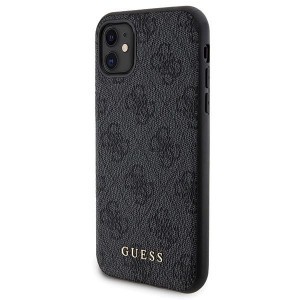 Guess 4G Metal Logo tok és készlet iPhone 11-hez + 5000mAh MagSafe power bank - fekete