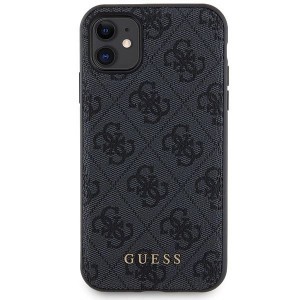 Guess 4G Metal Logo tok és készlet iPhone 11-hez + 5000mAh MagSafe power bank - fekete