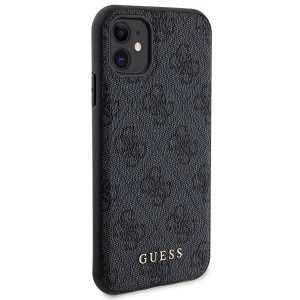 Guess 4G Metal Logo tok és készlet iPhone 11-hez + 5000mAh MagSafe power bank - fekete