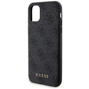 Guess 4G Metal Logo tok és készlet iPhone 11-hez + 5000mAh MagSafe power bank - fekete