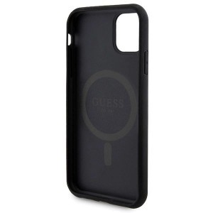 Guess 4G Metal Logo tok és készlet iPhone 11-hez + 5000mAh MagSafe power bank - fekete