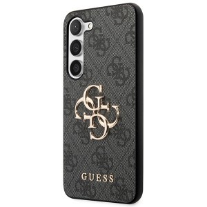 Original GUESS tok - keménytok 4G Big Metal Logo GUHCSA354GMGGR Samsung Galaxy A35 fekete