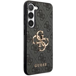 Original GUESS tok - keménytok 4G Big Metal Logo GUHCSA354GMGGR Samsung Galaxy A35 fekete