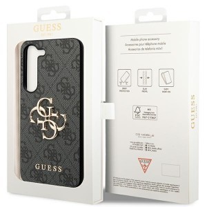 Original GUESS tok - keménytok 4G Big Metal Logo GUHCSA354GMGGR Samsung Galaxy A35 fekete