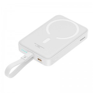 Baseus Mágneses Mini Powerbank, 10000mAh, Lightning, 20W, MagSafe (fehér)