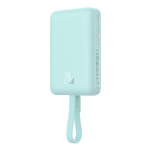 Baseus Magnetic Mini Powerbank, 10000mAh, Lightning, 20W, MagSafe (menta)