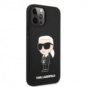 Karl Lagerfeld Liquid Silicone Ikonik NFT tok iPhone 12/12 Pro fekete