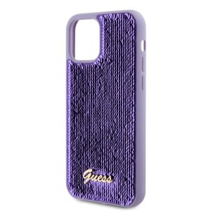 Guess Sequin Script Logo tok iPhone 12/12 Pro Purple