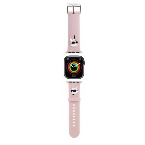 Karl Lagerfeld Karl and Choupette Head NFT Watch Strap for Apple Watch 38/40/41 Pink