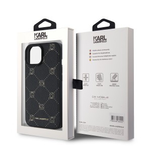 Karl Lagerfeld PU Karl Heads Pattern MagSafe iPhone 15 tok