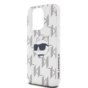 Karl Lagerfeld IML Electroplated Choupette Head tok iPhone 15 Pro-hoz Átlátszó