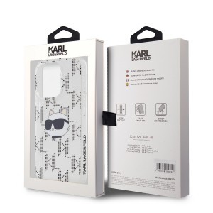 Karl Lagerfeld IML Electroplated Choupette Head tok iPhone 15 Pro-hoz Átlátszó