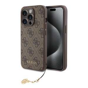 Guess 4G Charm tok iPhone 15 Pro Tone on Tone Brown