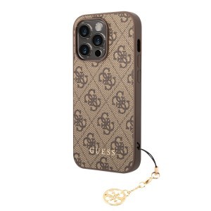 Guess 4G Charm tok iPhone 13 Pro Tone on Tone Brown