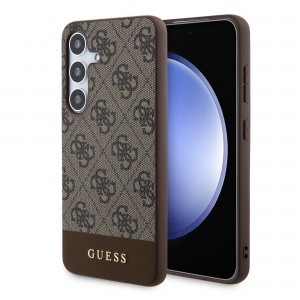 Guess PU 4G Stripe tok Samsung Galaxy S24+ Brown