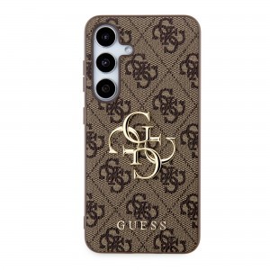 Guess PU 4G Metal Logo tok Samsung Galaxy S24+ Barna